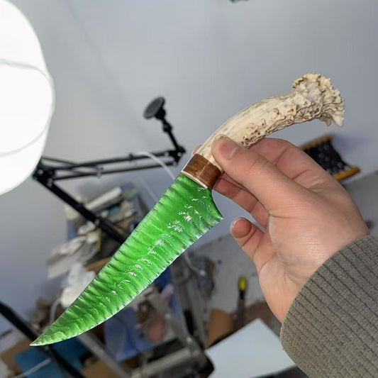 The Forest Whisper | Hand-Knapped Emerald Stone