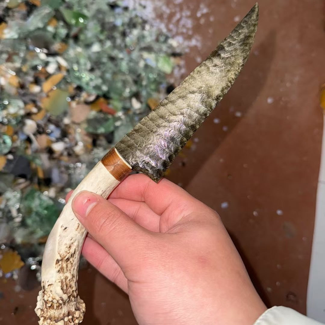 The Pharaoh's Gold | Hand-Knapped Golden Sheen Sculpture