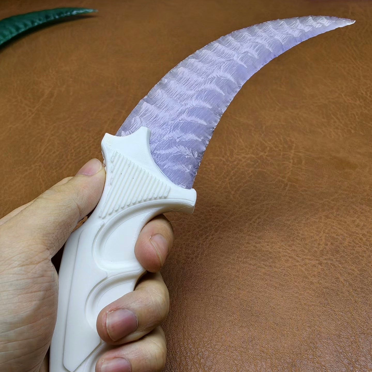 The Mystic Haze | Lilac Purple Curved Art