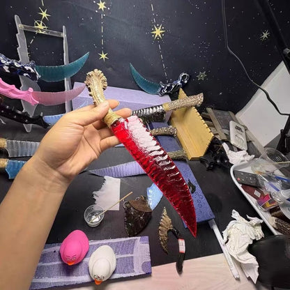 The Crimson Ember | Hand-Knapped Ruby Cat's Eye Decor