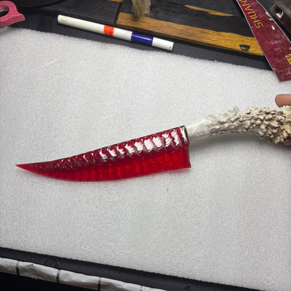 The Crimson Ember | Hand-Knapped Ruby Cat's Eye Decor