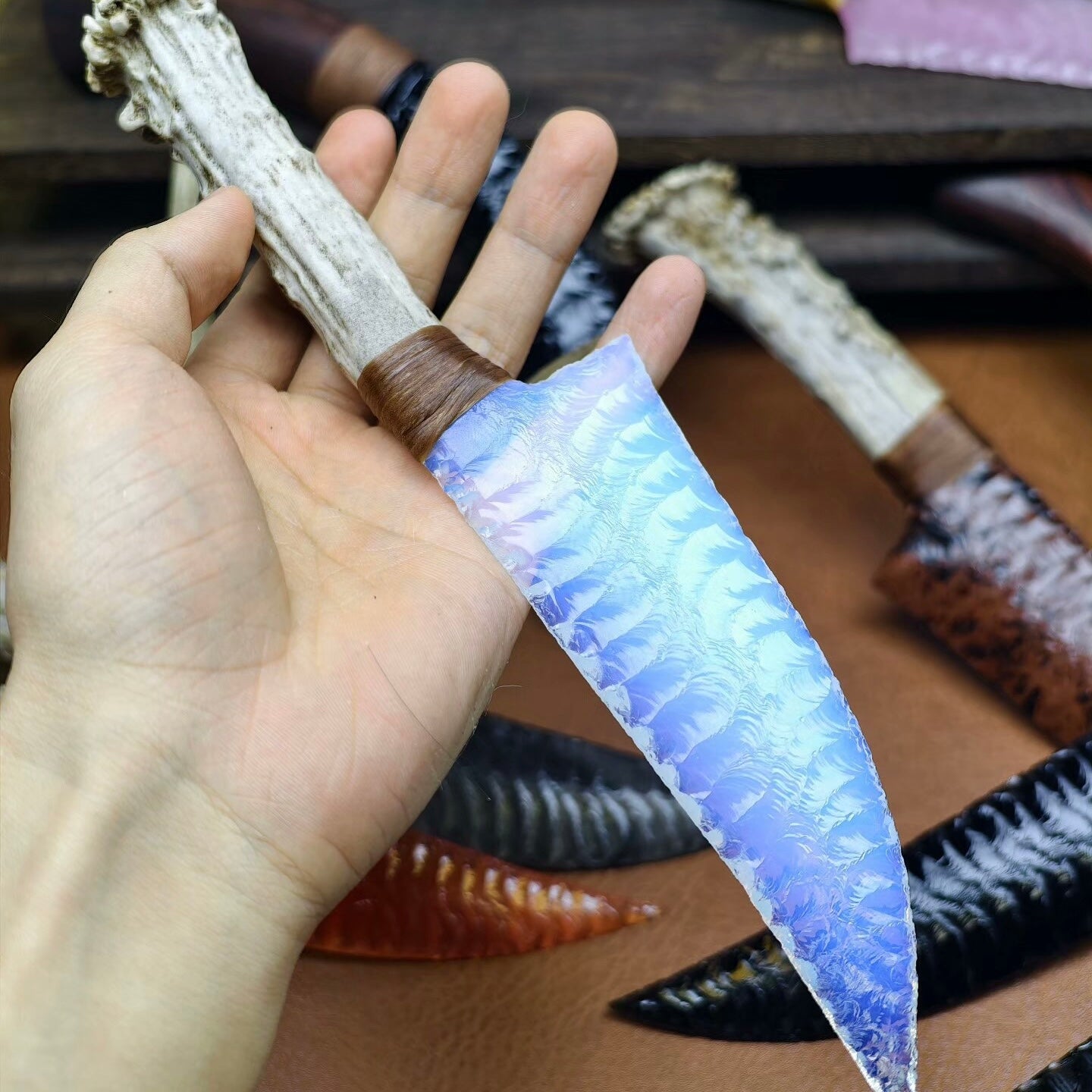 The Moonborn | Hand-Knapped White Opal Artifact