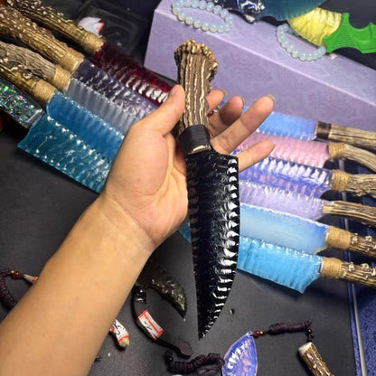 The Sun Ray | Hand-Knapped Obsidian Art Piece