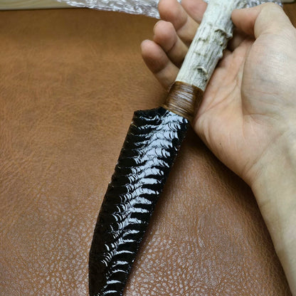 The Sun Ray | Hand-Knapped Obsidian Art Piece