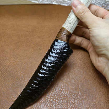 The Sun Ray | Hand-Knapped Obsidian Art Piece