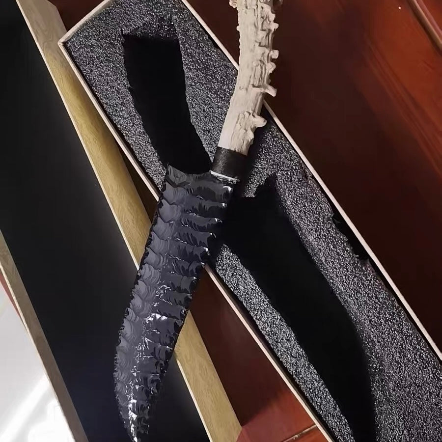 The Sun Ray | Hand-Knapped Obsidian Art Piece