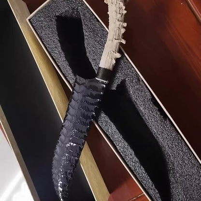 The Sun Ray | Hand-Knapped Obsidian Art Piece