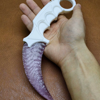 The Mystic Haze | Lilac Purple Curved Art