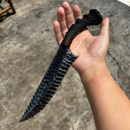 Dragon's Tooth | Custom Antler & Obsidian Sculpture