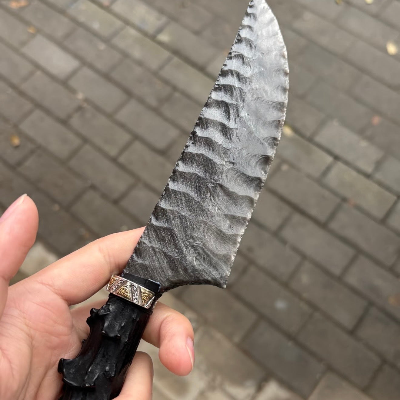 The Quicksilver Phantom | Hand-Knapped Silver Obsidian Artifact