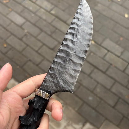 The Quicksilver Phantom | Hand-Knapped Silver Obsidian Artifact